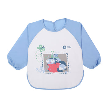 CUTE STONE Infant Wear, Waterproof Baby Bibs for Painting, Eating & Play - Reusable Smock with Easy Wipe Clean, Adjustable Velcro, Breathable Fabric - Eco Friendly Infant & Toddler (6-24 Months)