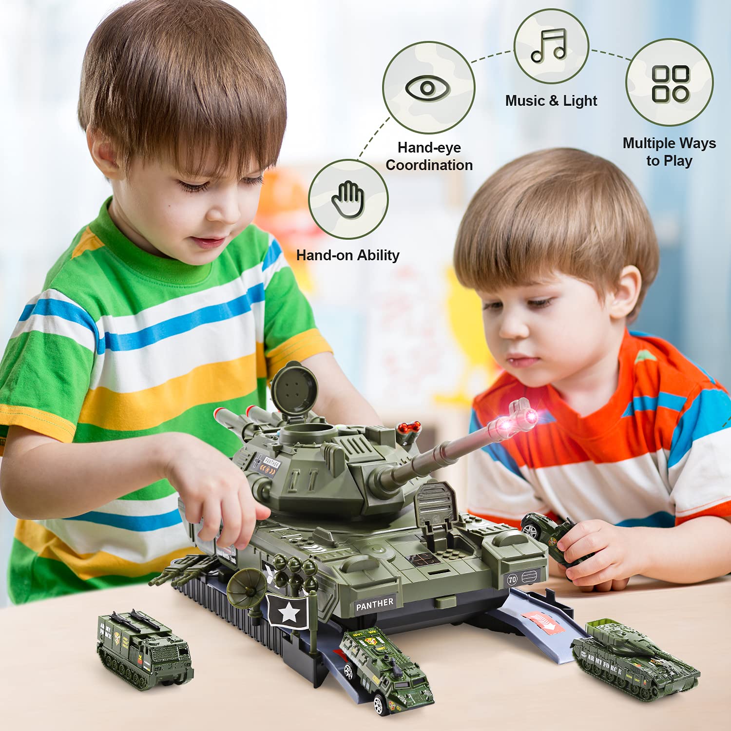 Exploding Tank Toy Set Tank Series